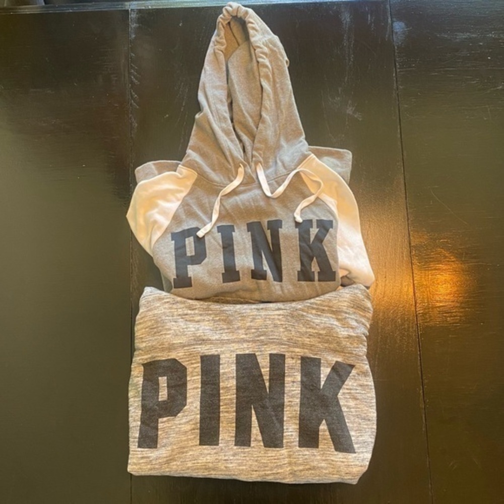 2 for 25 Pink by VS hoodies / size XS / cozy and great casual wear